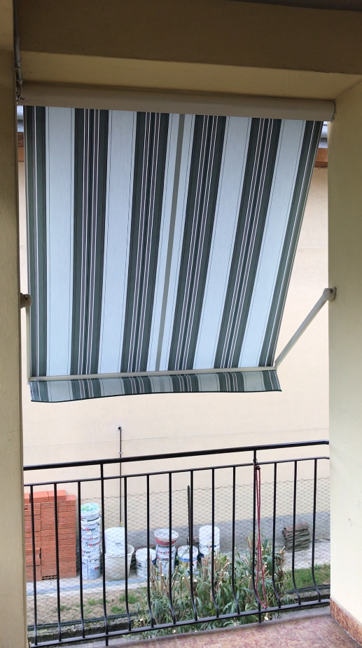 bf cassonetto tenda da sole a finestra con braccetto caricato a molla